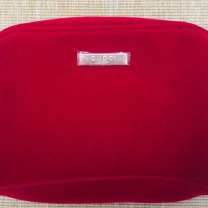 Gucci Red Velvet Makeup bag *New